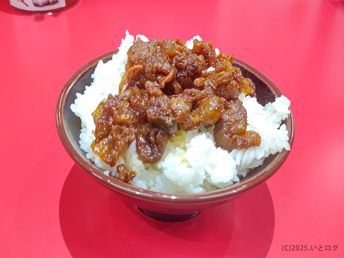 青森野呂家の家系ラーメンと相性の良いライス丼