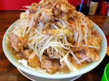 【龍麺 ふえ郎】山梨屈指のレベルの高い二郎インスパイア店。（初めてでも分かり易い来店のしおり付き）