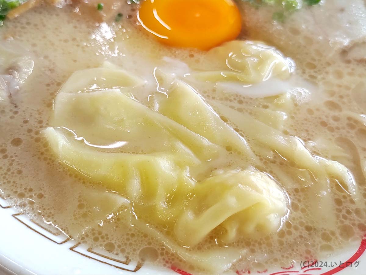 丸幸ラーメンセンター　佐賀　基山町　ワンタン