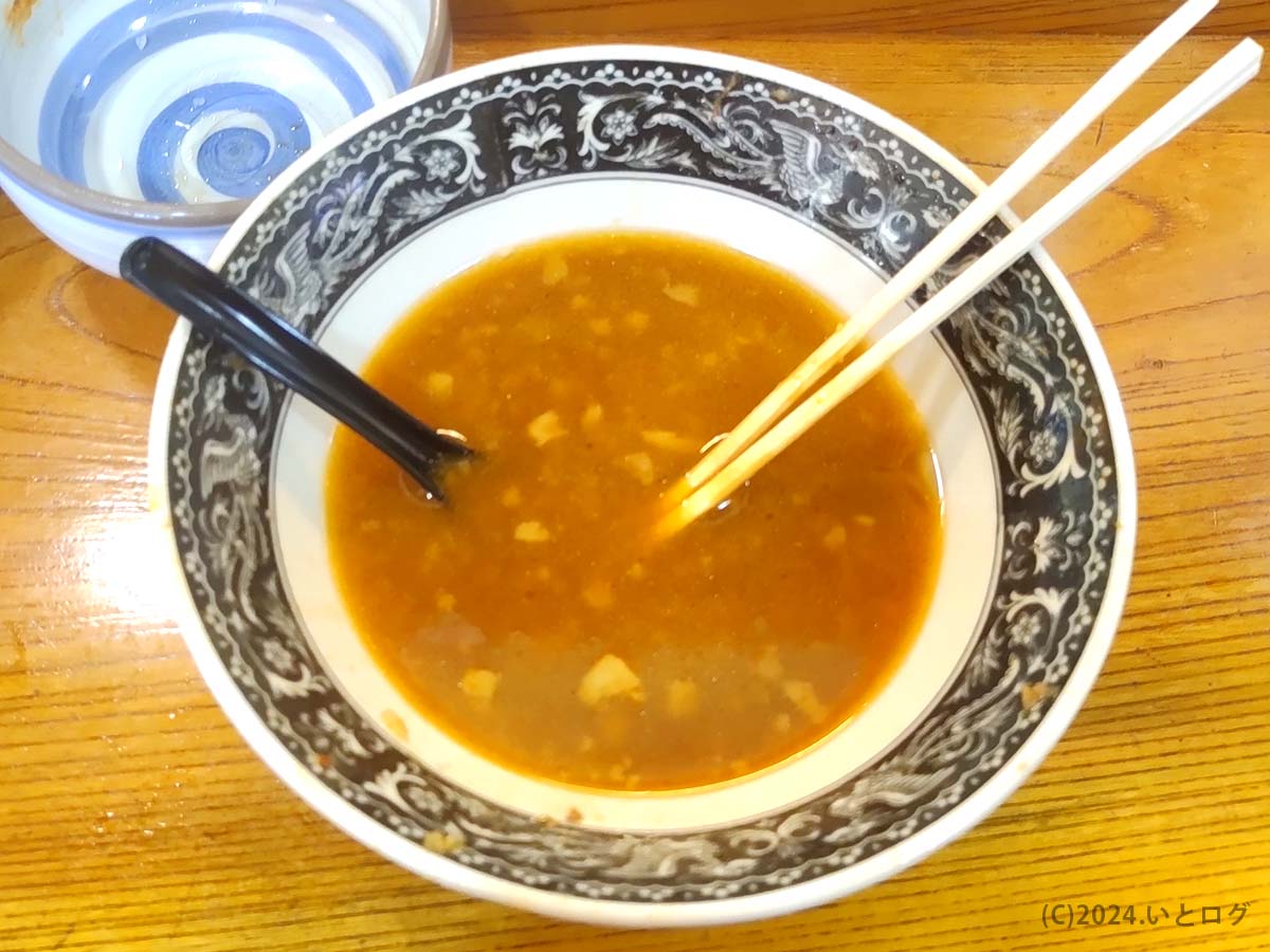 自家製麺 太宰食堂　山梨　甲府　完食