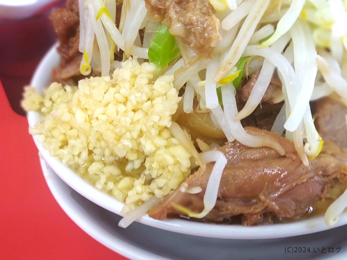 ラーメン二郎　ひたちなか店　にんにく