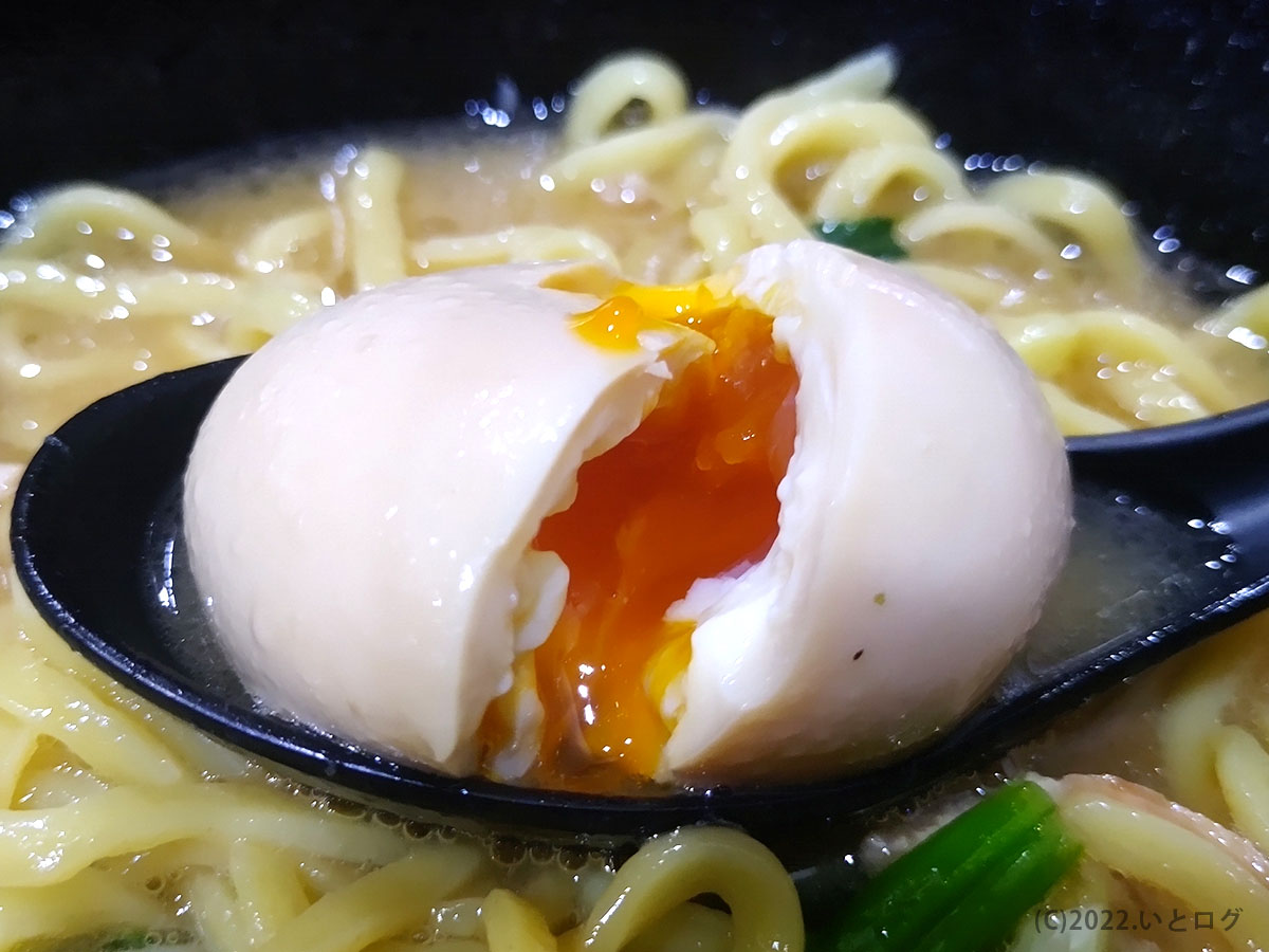 豚骨醤油ラーメン　味玉