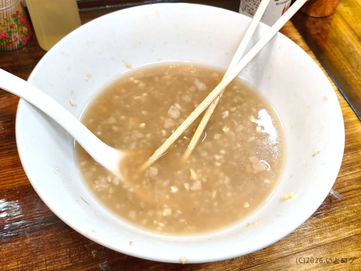 完食後の丼（時は豚なり沖縄58号線店レビュー・満足感のある一杯）