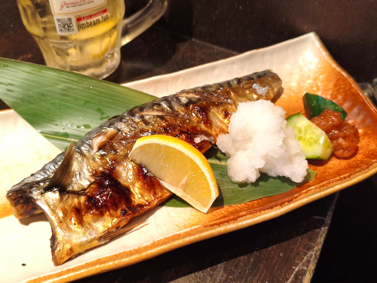 香ばしく焼き上げた塩サバ｜居酒屋亜紗 本店で楽しむ長崎の魚料理