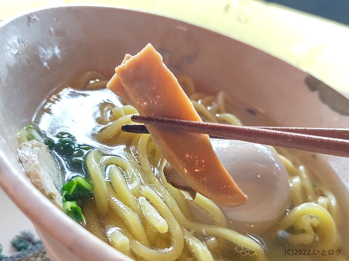 塩ラーメン　メンマ