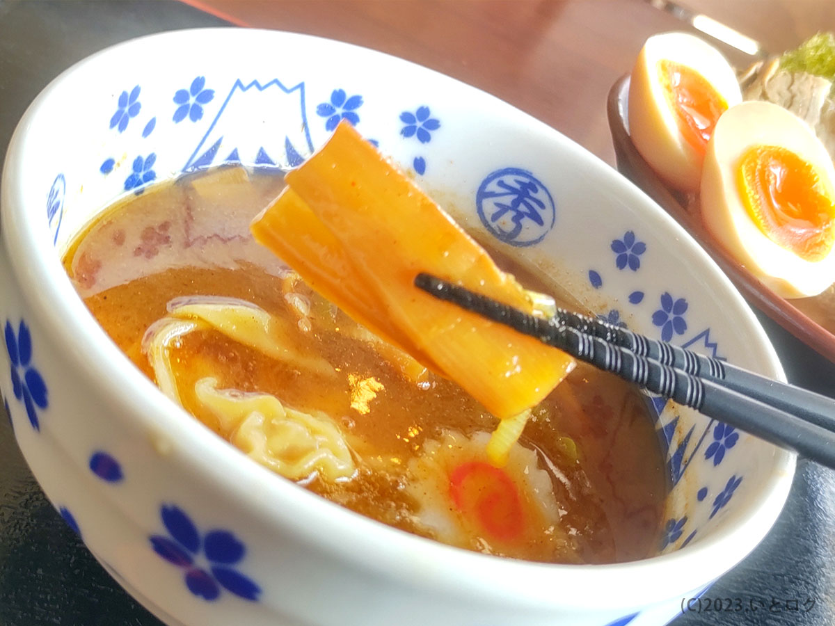 大勝軒まる秀　沼津　メンマ