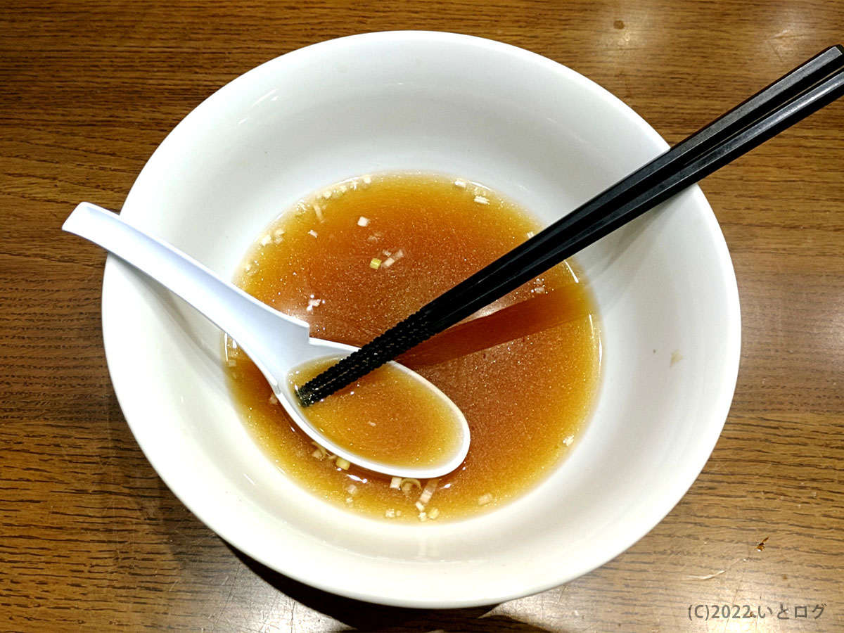 海老ワンタン麺　完食