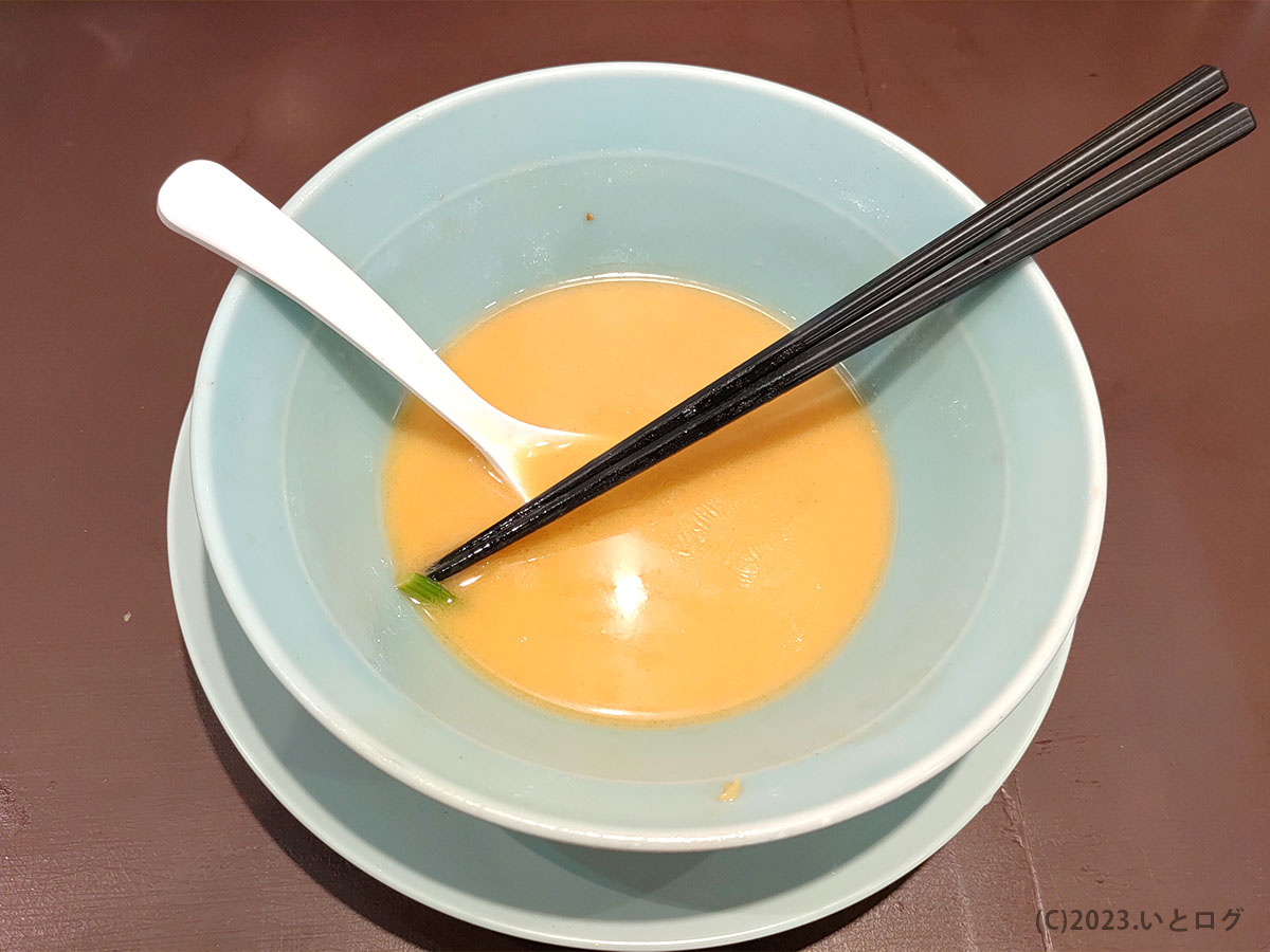 豚骨醤油　完食