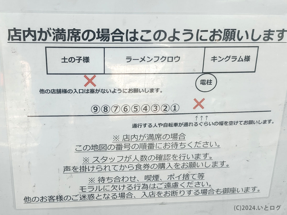 ラーメンフクロウ　大阪　鶴橋　並び方