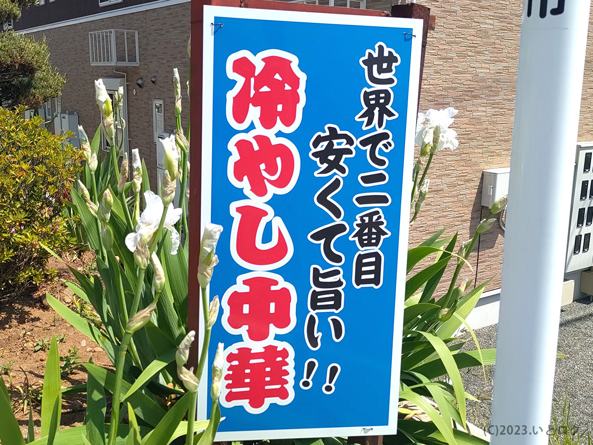 冷やし中華　甲斐市　美好庵