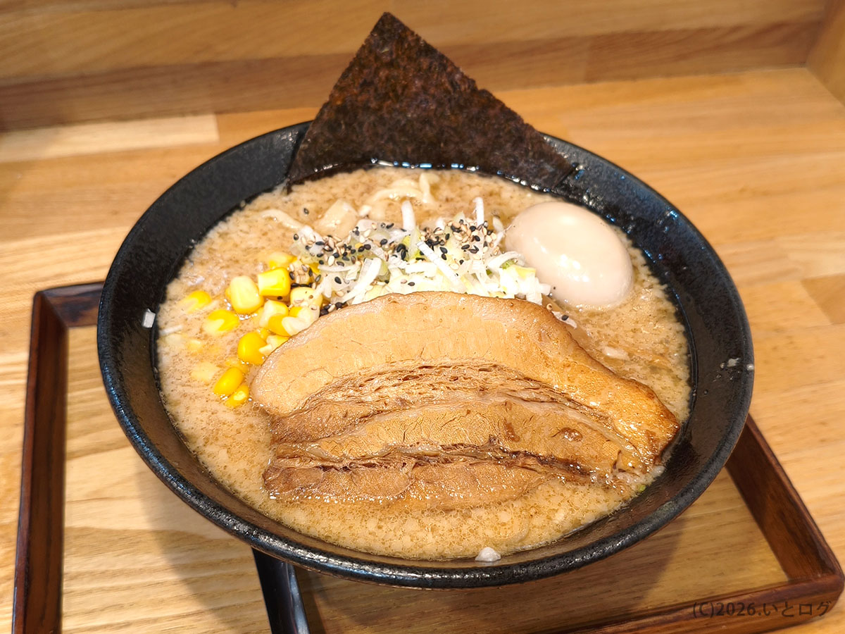 自家製中華そば 麺の虜のラーメン（昭和町で人気の朝ラーメン）