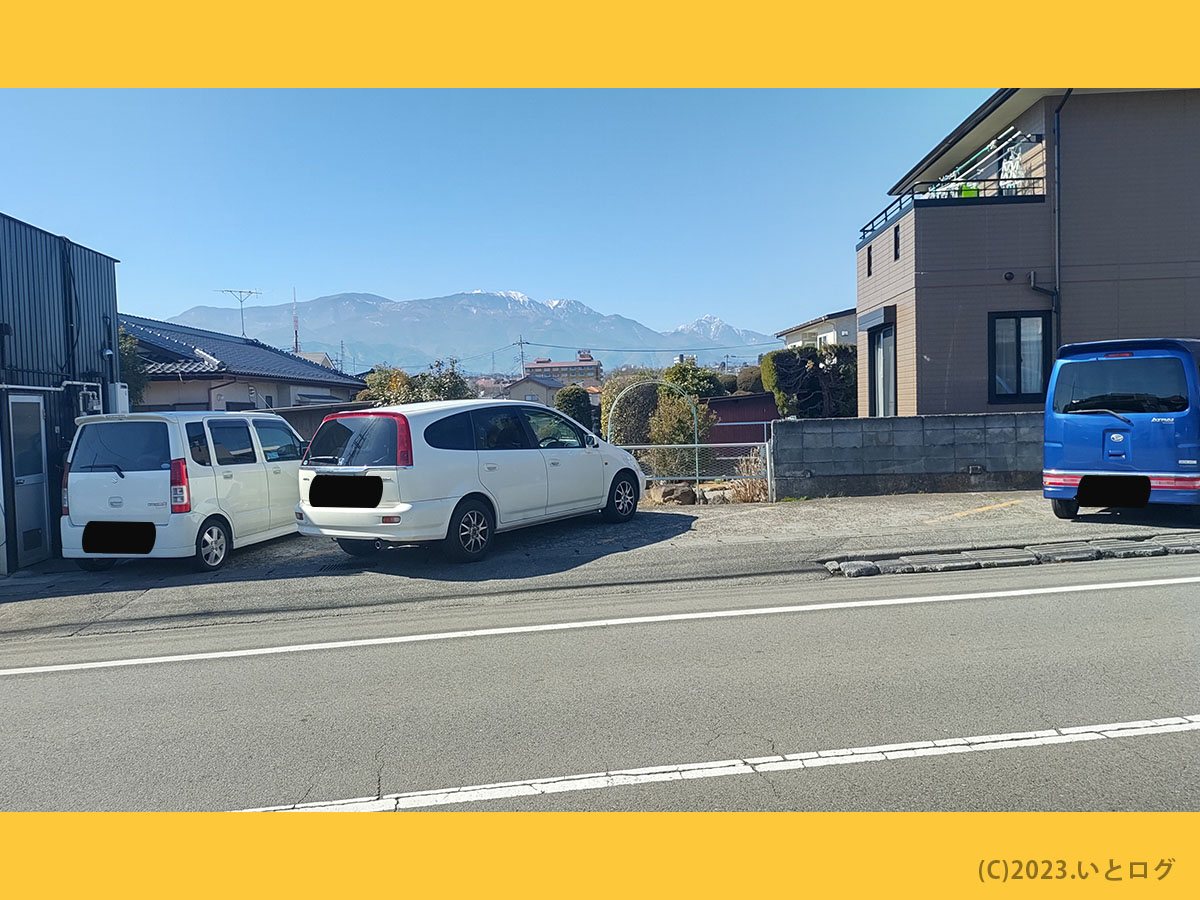 山梨　大平楼　駐車場