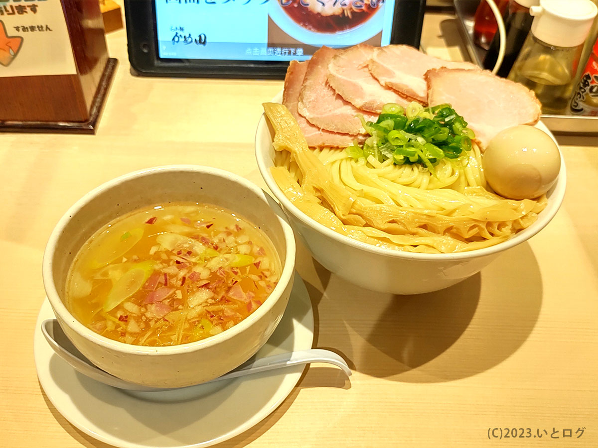 らぁ麺かめ田　山梨　つけ麺