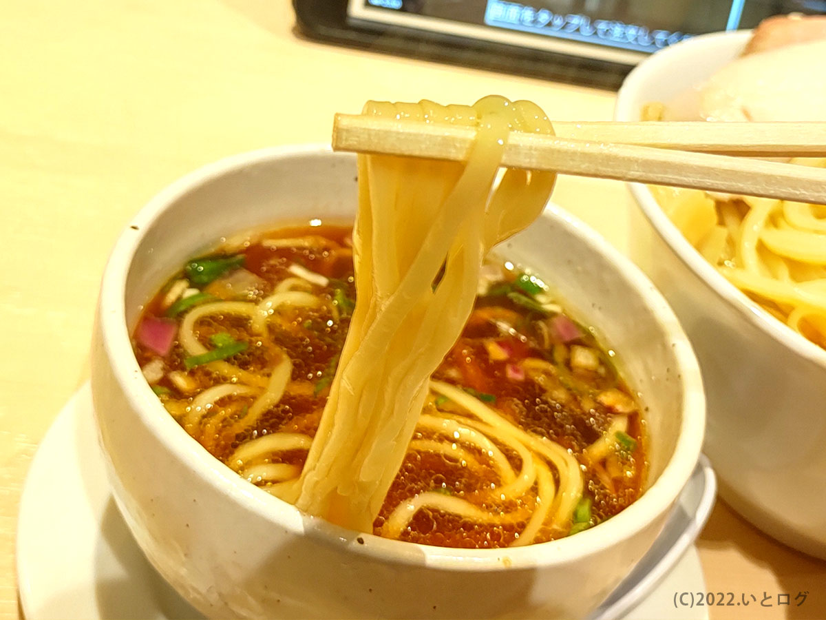 らぁ麺かめ田　つけ麺　麺