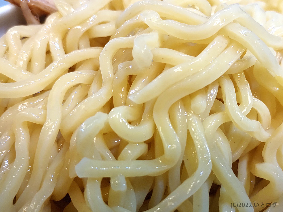 つけ麺中盛　麺　拡大